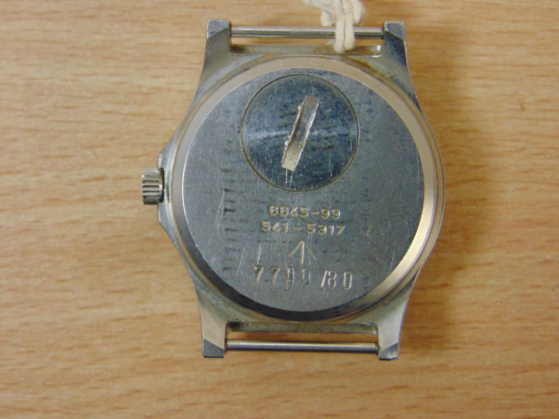 VERY RARE CWC FAT BOY SERVICE WATCH NATO NUMBERS BROAD ARROW DATED 1980. - Image 3 of 6