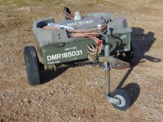 Aircraft Battery Electrical Starter Trolley c/w Batteries and Cables, From RAF