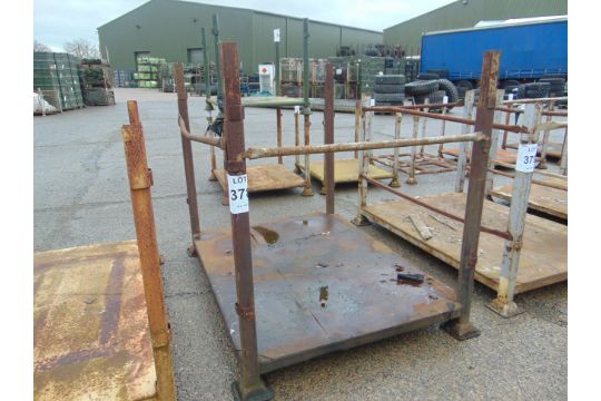 4 Post HD Steel Standard MoD Stacking Stillage 170cm x 128cm x 120cm as shown