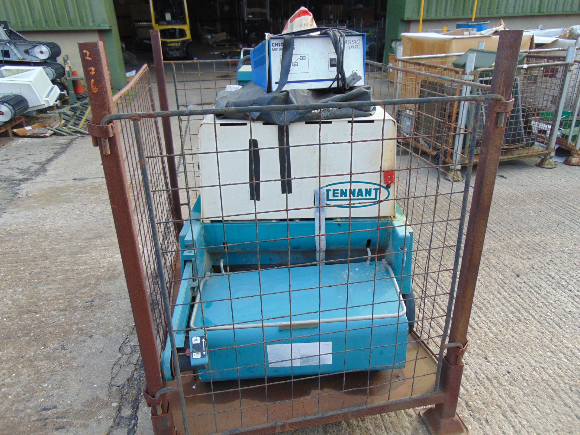 Tennant 45E Floor Sweeper c/w charger - Image 2 of 7
