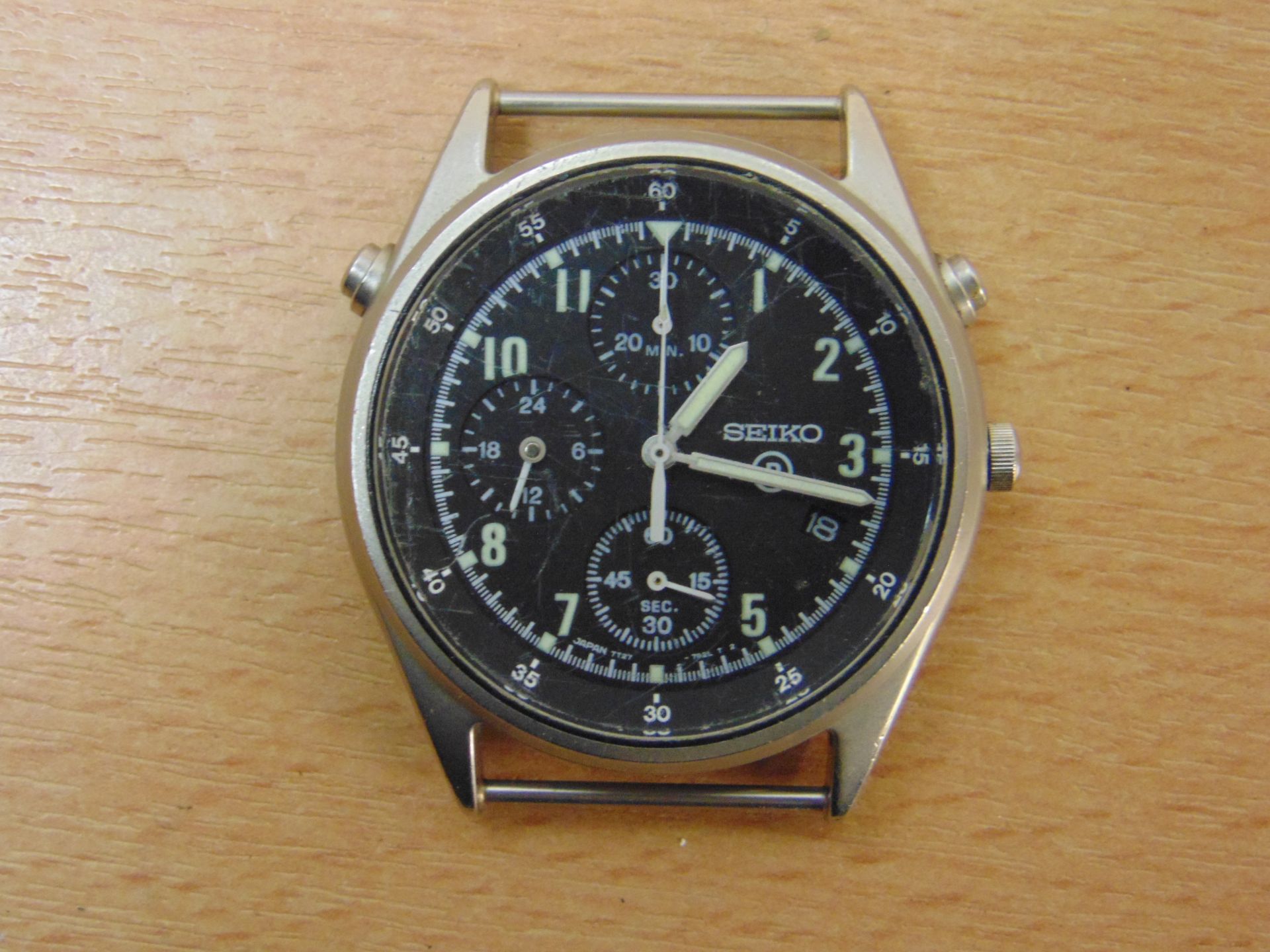 SEIKO GEN 2 PILOTS CHRONO NATO MARKS RAF ISSUE DATED 1993 POST GULF WAR I - Image 4 of 7