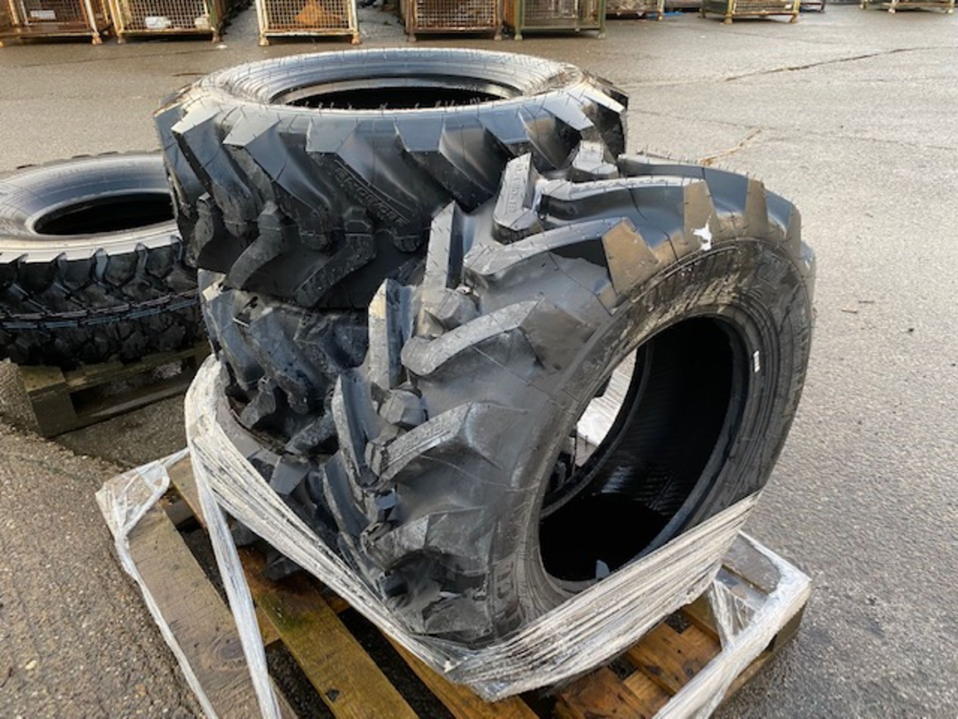 4 x Michelin 280/80-18 Power CL tyres, unused, suitable for mini JCB telehandler etc