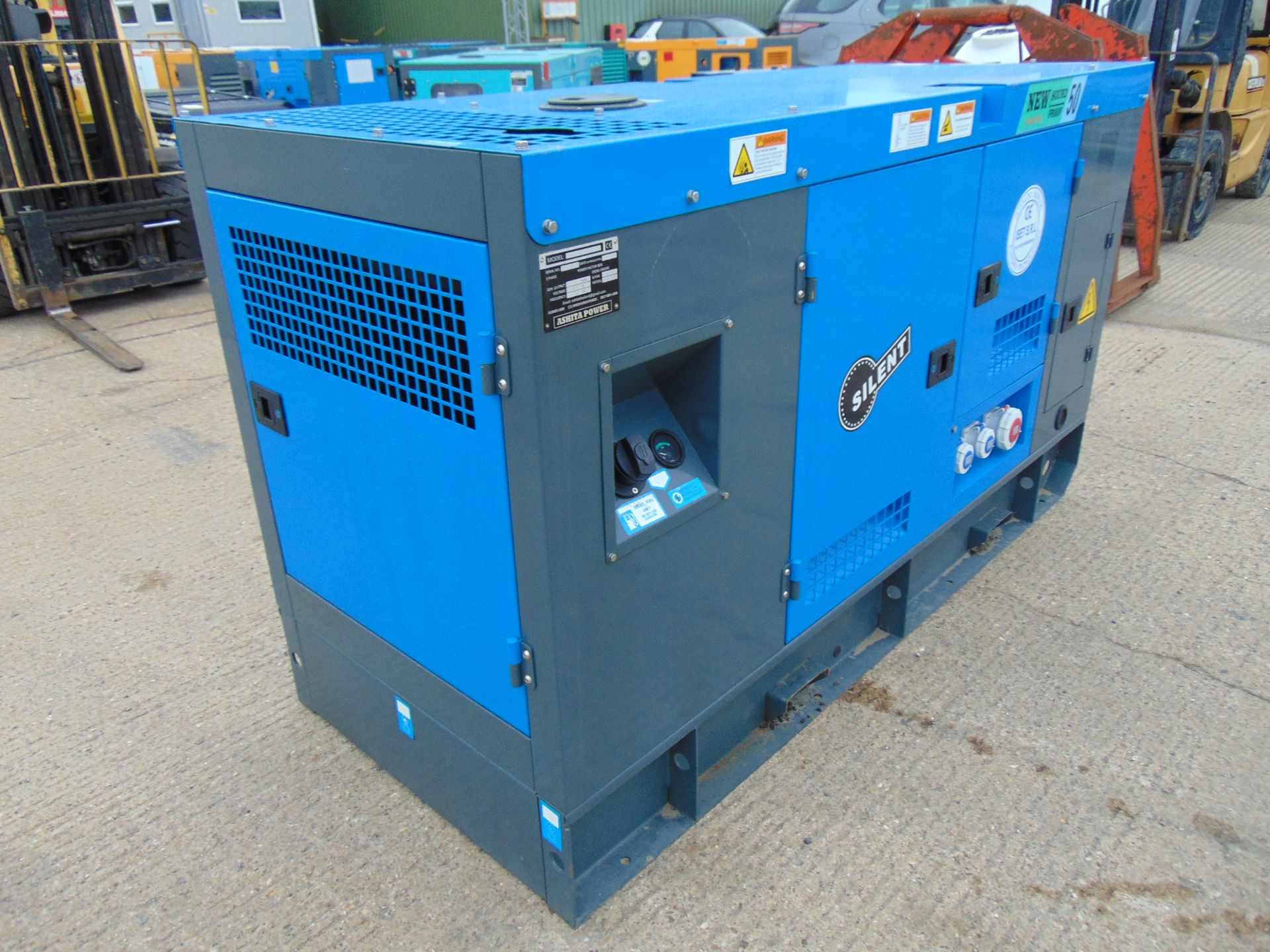 2021 UNISSUED 50 KVA 3 Phase Silent Diesel Generator Set - Image 2 of 19