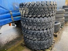 Qty 4 x Michelin 16.00R20 XZL tyres