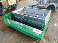 John Deere TD100 Top Dresser Sand Spreader With Leg Stands & Steel Hopper