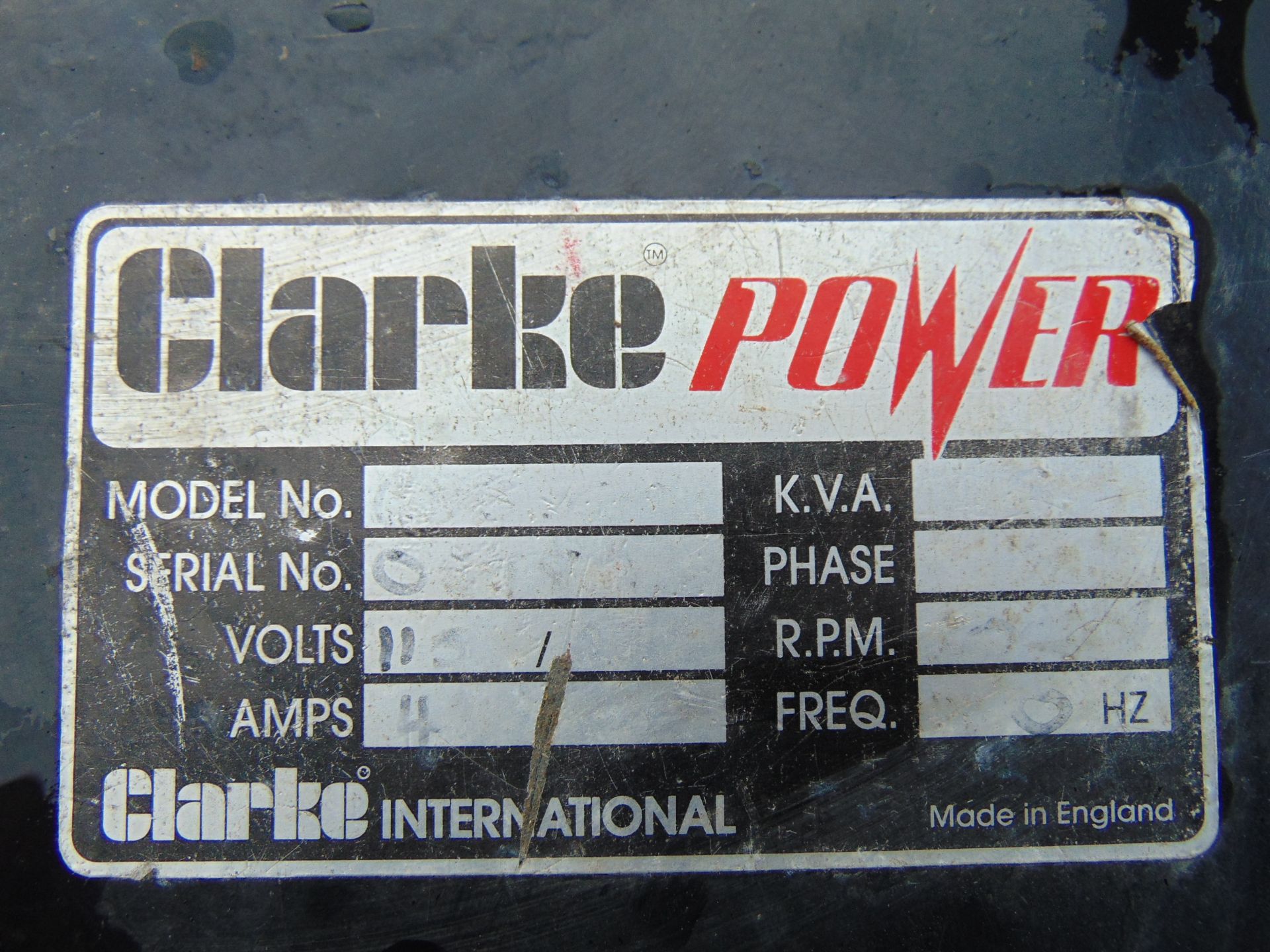 Clarke Power 5 KVA Petrol Generator - Image 7 of 7