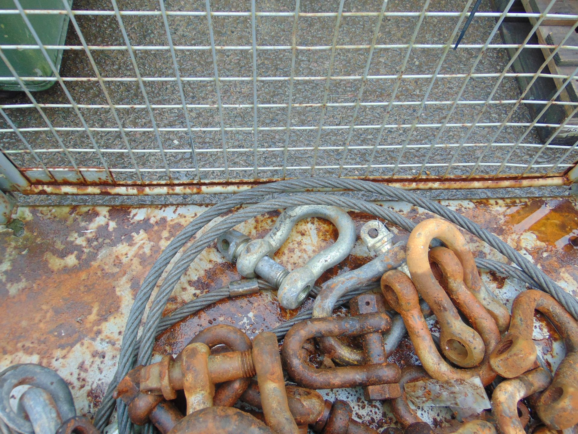 1 x Stillage of Steel Tow tope, D Shackles etc - Image 4 of 5