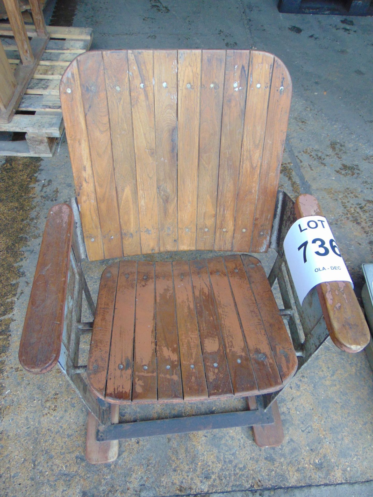 V.V. RARE ORIGINAL VINTAGE CINEMA SEAT