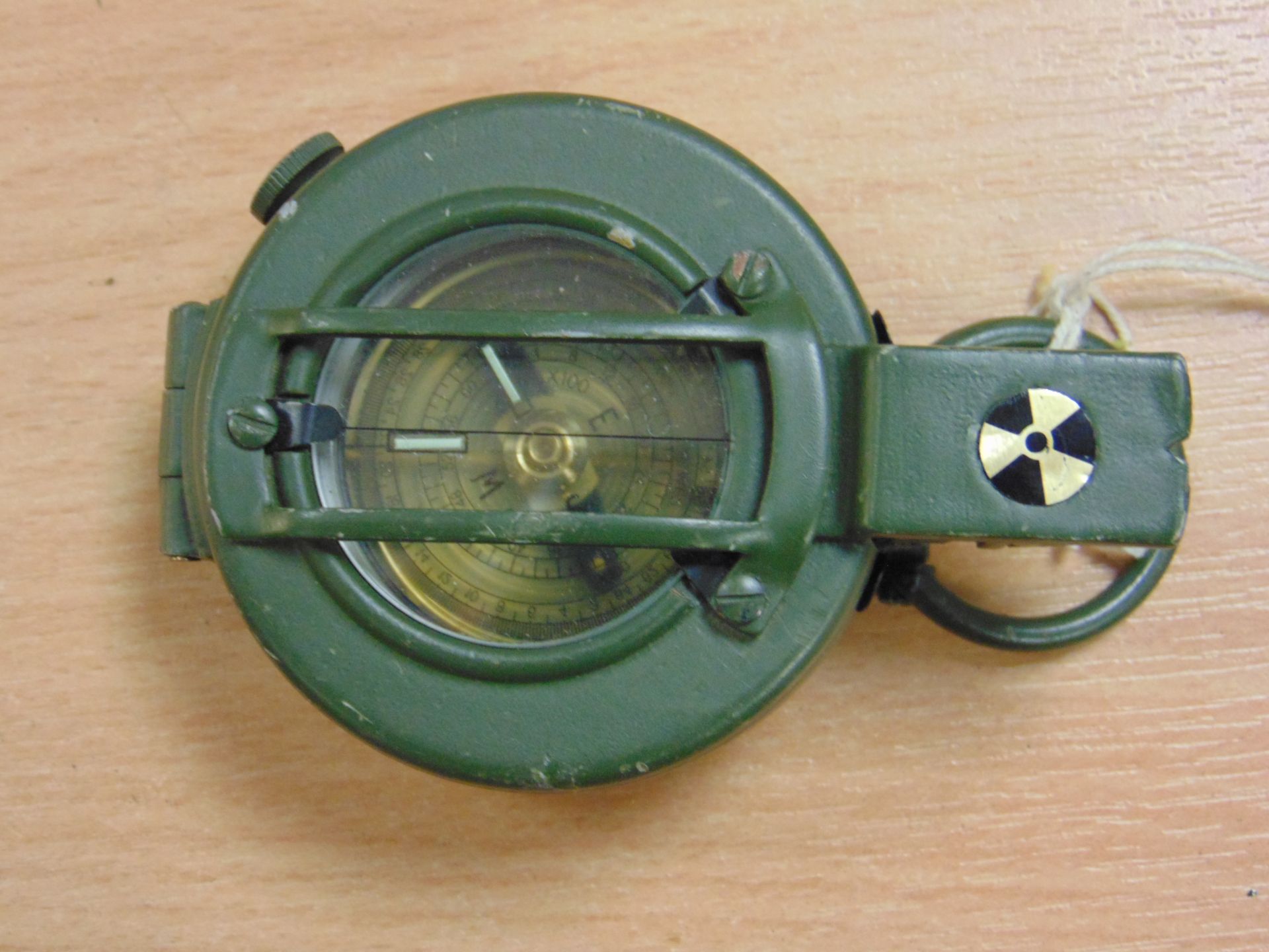 STANLEY- LONDON BRITISH ARMY PRISMATIC COMPASS WITH NATO MARKINGS AND CALIBRATED IN MILS UNISSUED