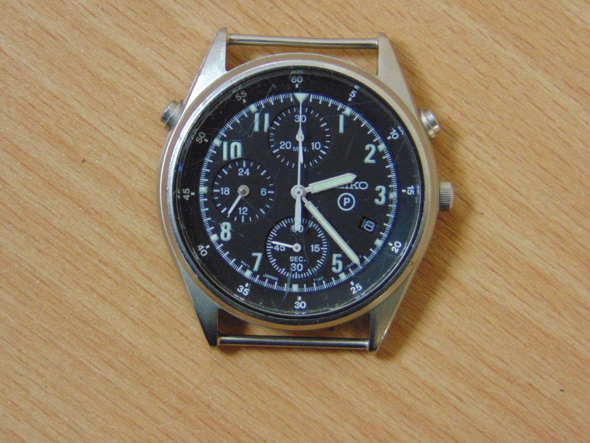 SEIKO GEN 2 PILOTS CHRONO NATO MARKED RAF ISSUE DATED 1995 POST GULF WAR - Image 5 of 8