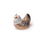 Royal Crown Derby - 'chicken' paperweight H7.5cm, (unboxed)