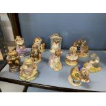 a quantity of Royal Albert and Beswick Beatrix Potter figures (x11 in total) The Christmas Stocking,