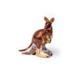 Royal Crown Derby - The Australian Collection 'Kangaroo ' paperweight - limited edition with gold