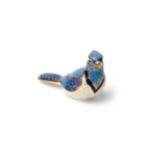 Royal Crown Derby - 'Blue Jay' paperweight, H9cmwith box