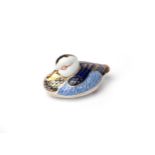 Royal Crown Derby - 'duck' (blue pattern) paperweight H6.5cm, (unboxed)