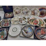 A quantity of Christmas themed plates including Royal Worcester (x9), Royal Doulton (x4), Aynsley (