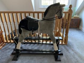 Large rocking horse on cantilever stand by Thoroughbred Horses