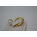 18ct yellow gold 0.45ct diamond ring, approx size J with full hallmark. 3.5g This item has been