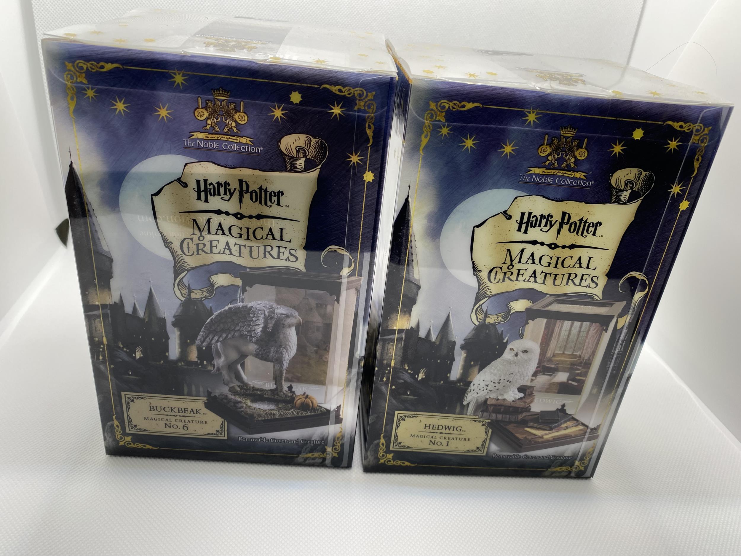 Two boxed Warner Brothers Harry Potter Magical Creatures figures no.1 ‘Hedwig’ and no.6 ‘Buckbeak’ - Image 4 of 5