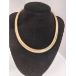 Christian Dior gold tone necklace in a chocker design