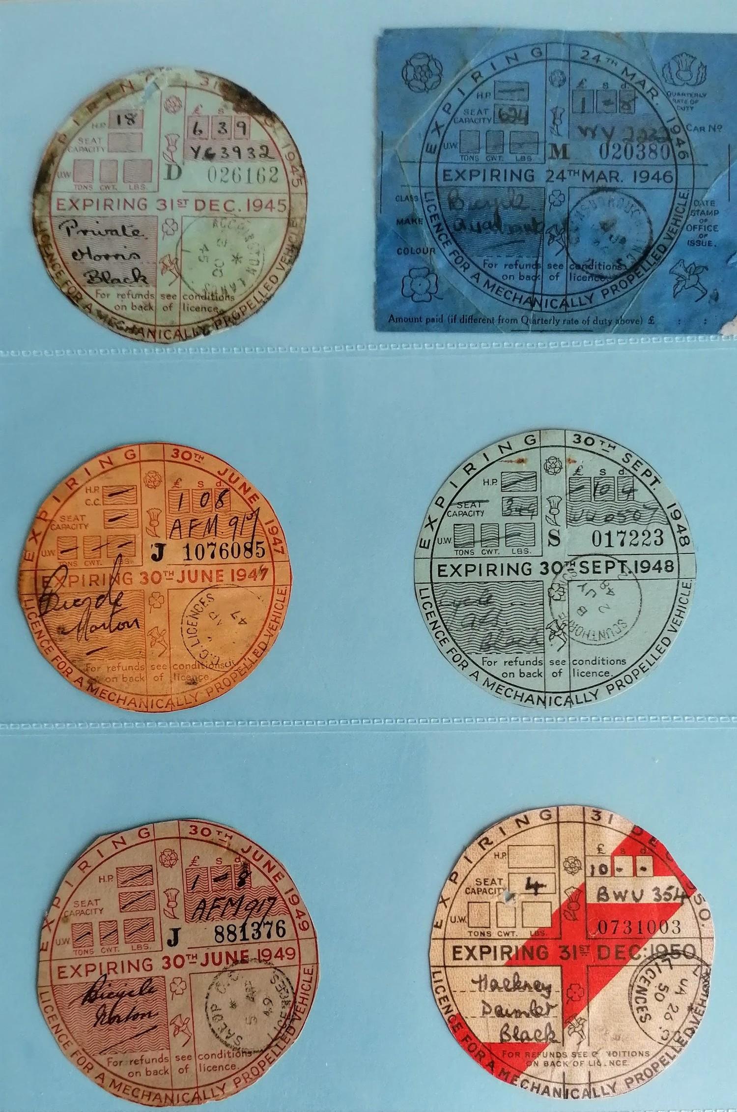 A unique and complete collection of over 5,023 original British vehicle Tax Discs from 1921 to 2015 - Image 7 of 33