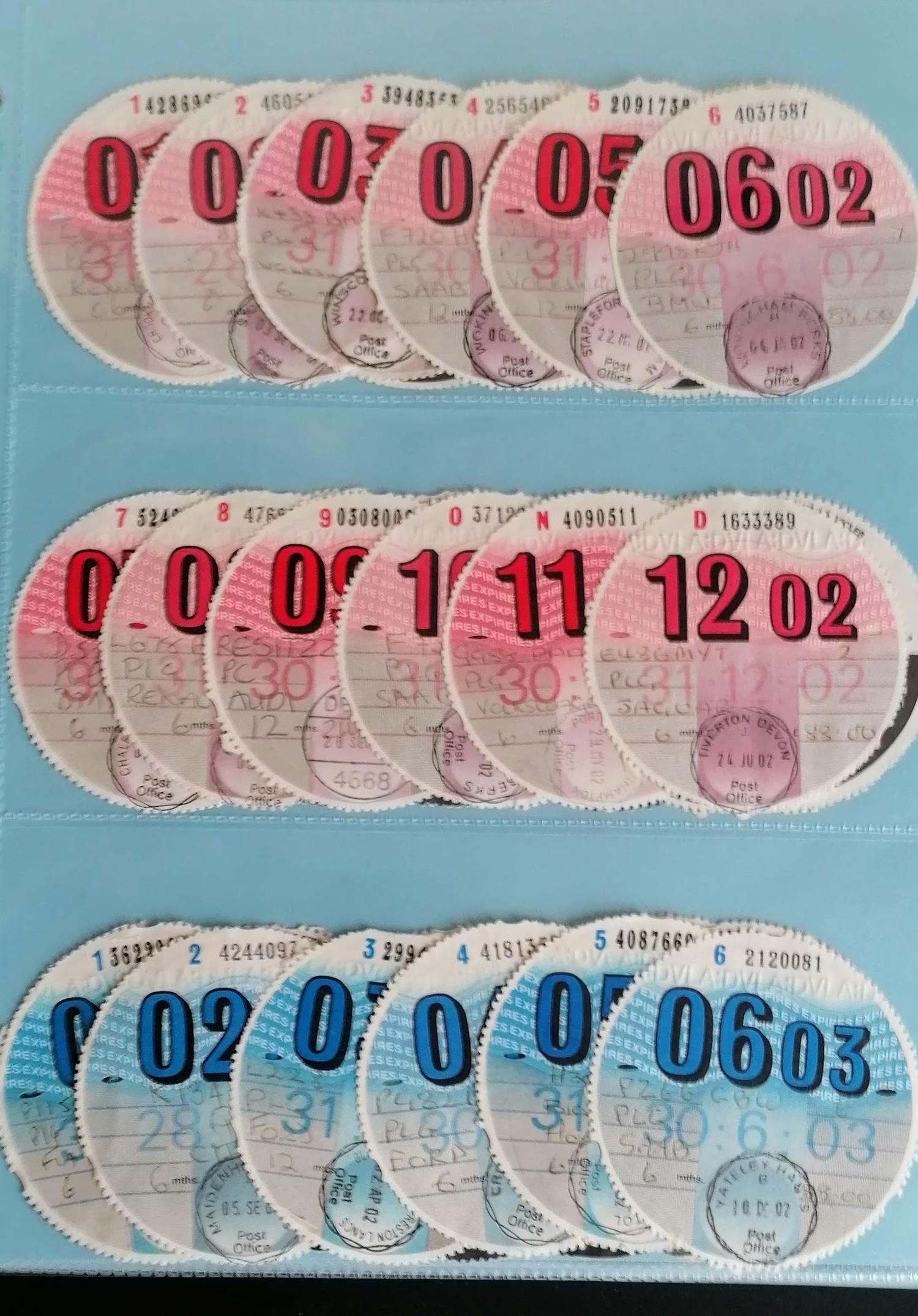 A unique and complete collection of over 5,023 original British vehicle Tax Discs from 1921 to 2015 - Image 19 of 33