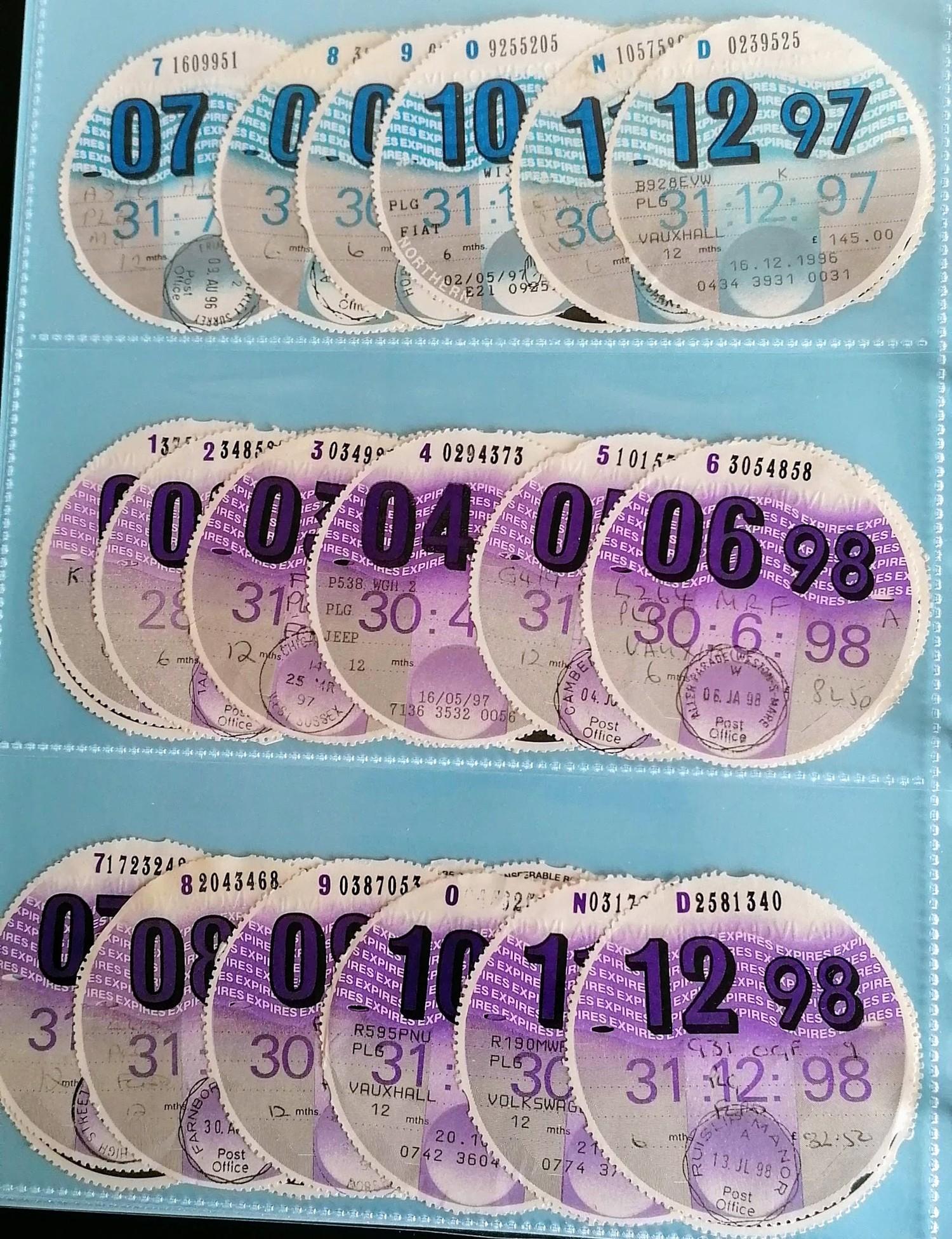 A unique and complete collection of over 5,023 original British vehicle Tax Discs from 1921 to 2015 - Image 16 of 33