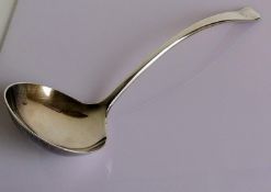 An Art Deco silver ladle by Elkington & Co., Birmingham, 1936, initialled, 26cm, 166g