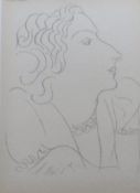 Henri Matisse, HEAD OF A WOMAN, collotype print 42/920, printed by Fabiani, 1943, recently framed