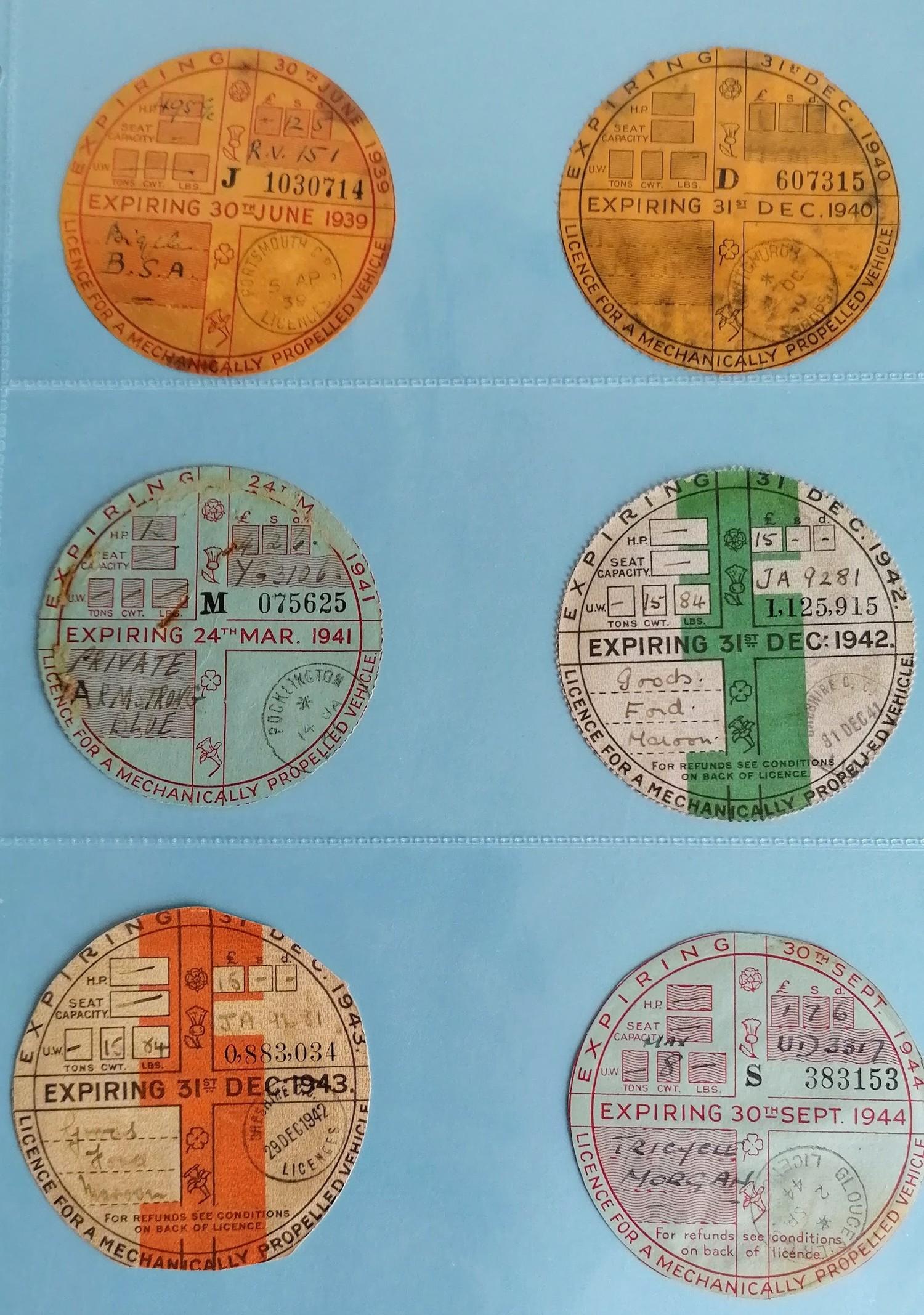 A unique and complete collection of over 5,023 original British vehicle Tax Discs from 1921 to 2015 - Image 6 of 33