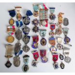 An assortment of Masonic medals/medallions relating to RMBI, RGIG, etc, many hallmarked silver.