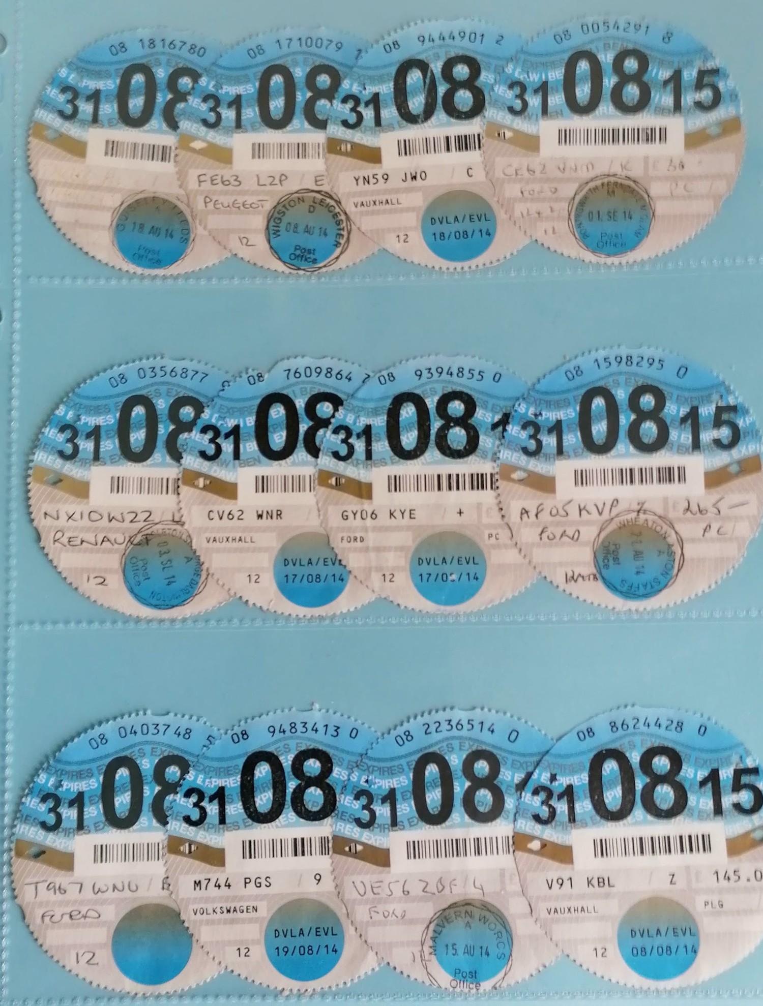 A unique and complete collection of over 5,023 original British vehicle Tax Discs from 1921 to 2015 - Image 28 of 33