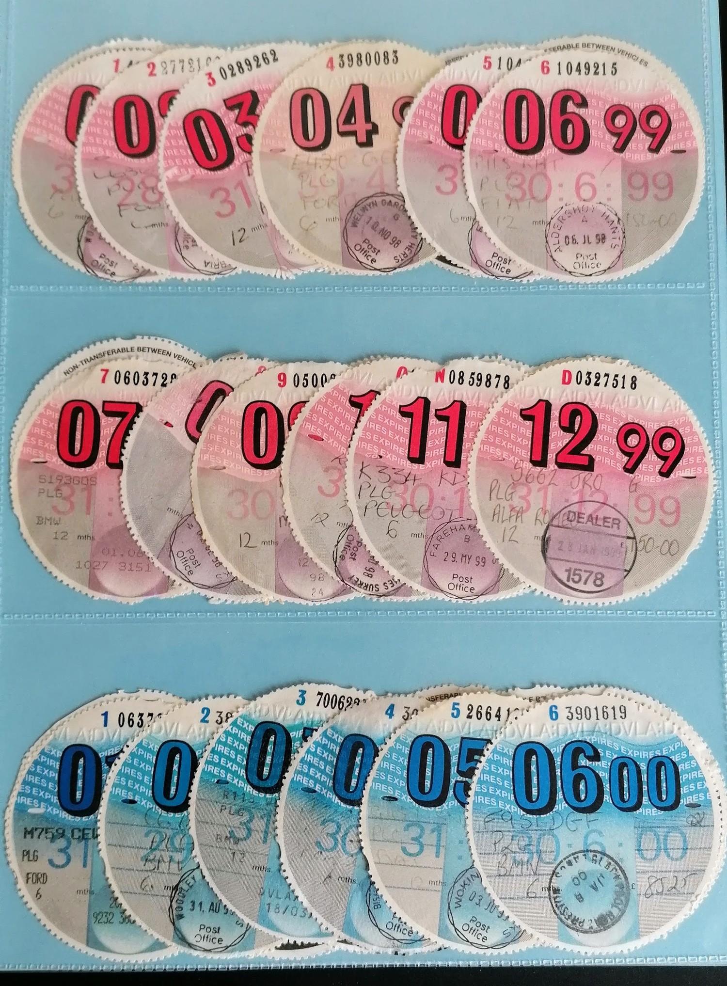 A unique and complete collection of over 5,023 original British vehicle Tax Discs from 1921 to 2015 - Image 17 of 33