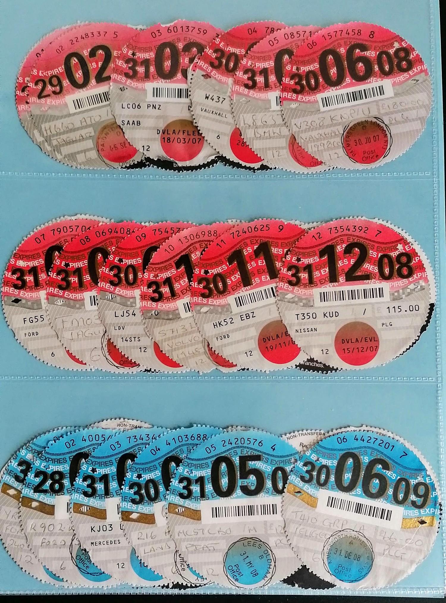 A unique and complete collection of over 5,023 original British vehicle Tax Discs from 1921 to 2015 - Image 23 of 33