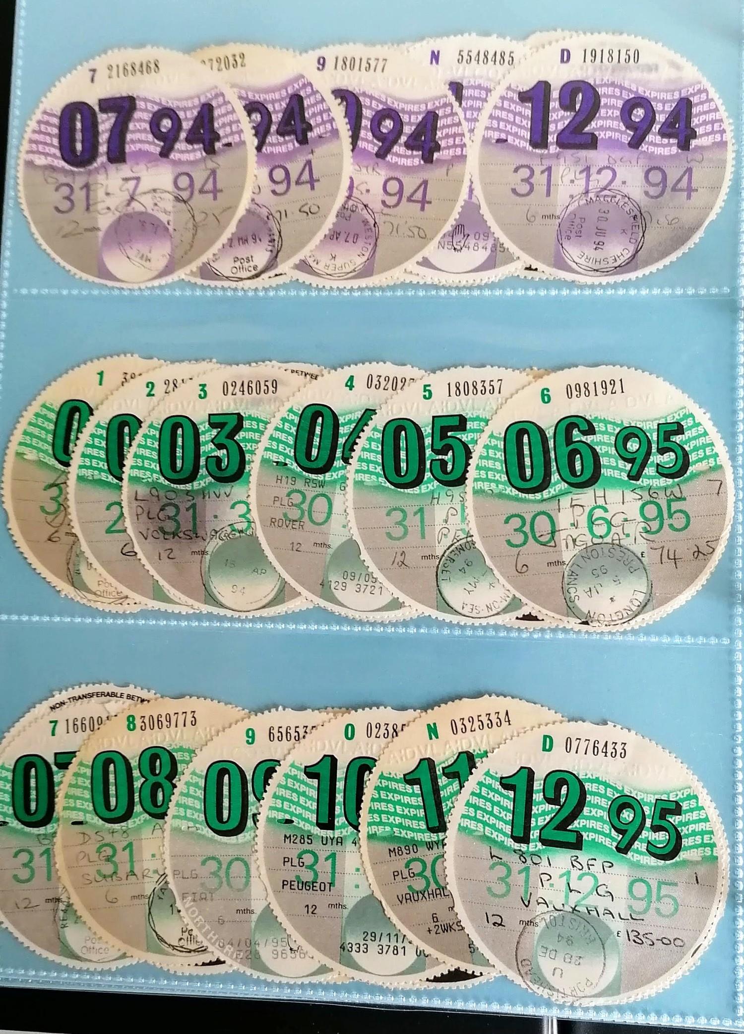 A unique and complete collection of over 5,023 original British vehicle Tax Discs from 1921 to 2015 - Image 14 of 33