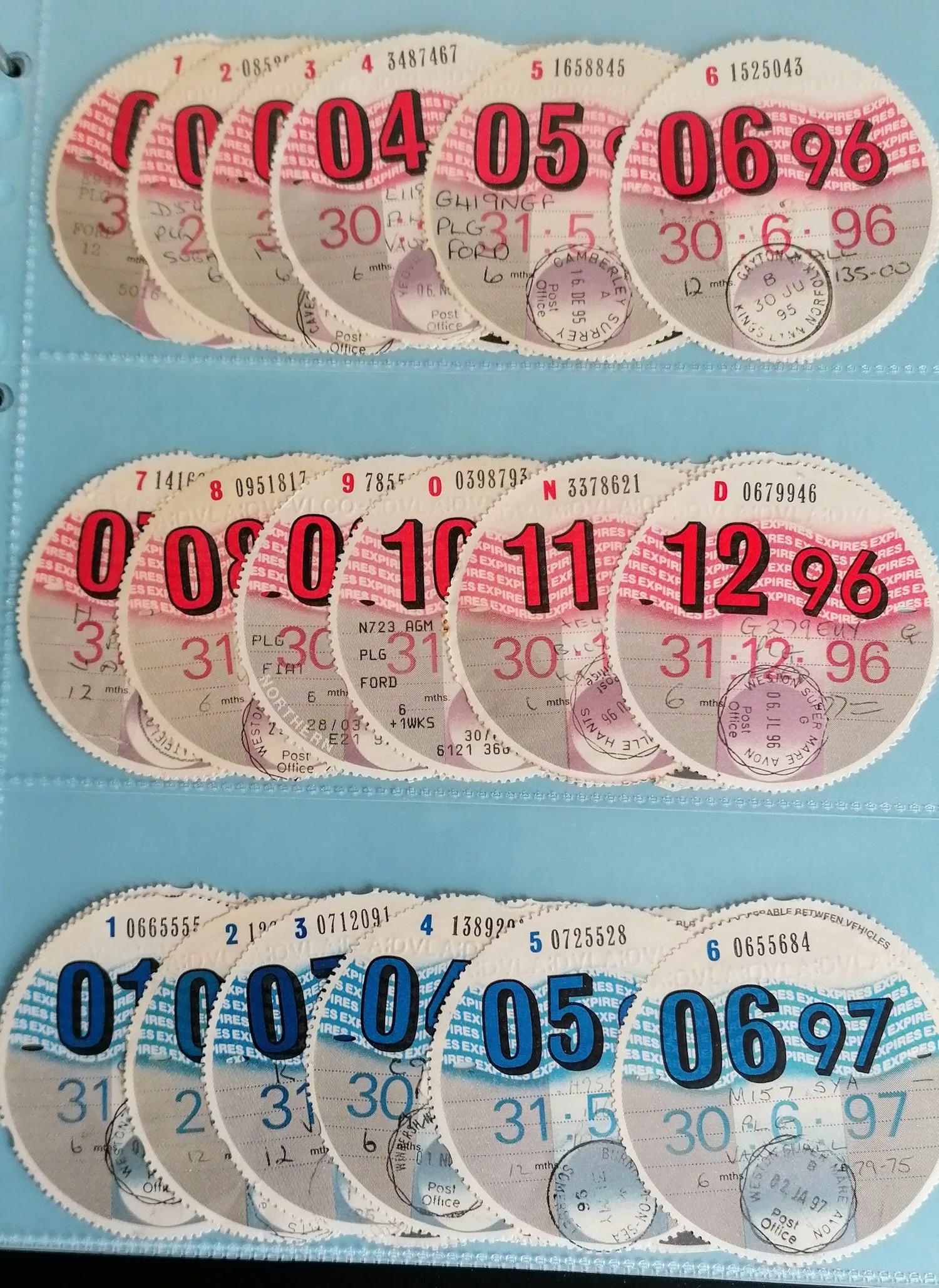 A unique and complete collection of over 5,023 original British vehicle Tax Discs from 1921 to 2015 - Image 15 of 33