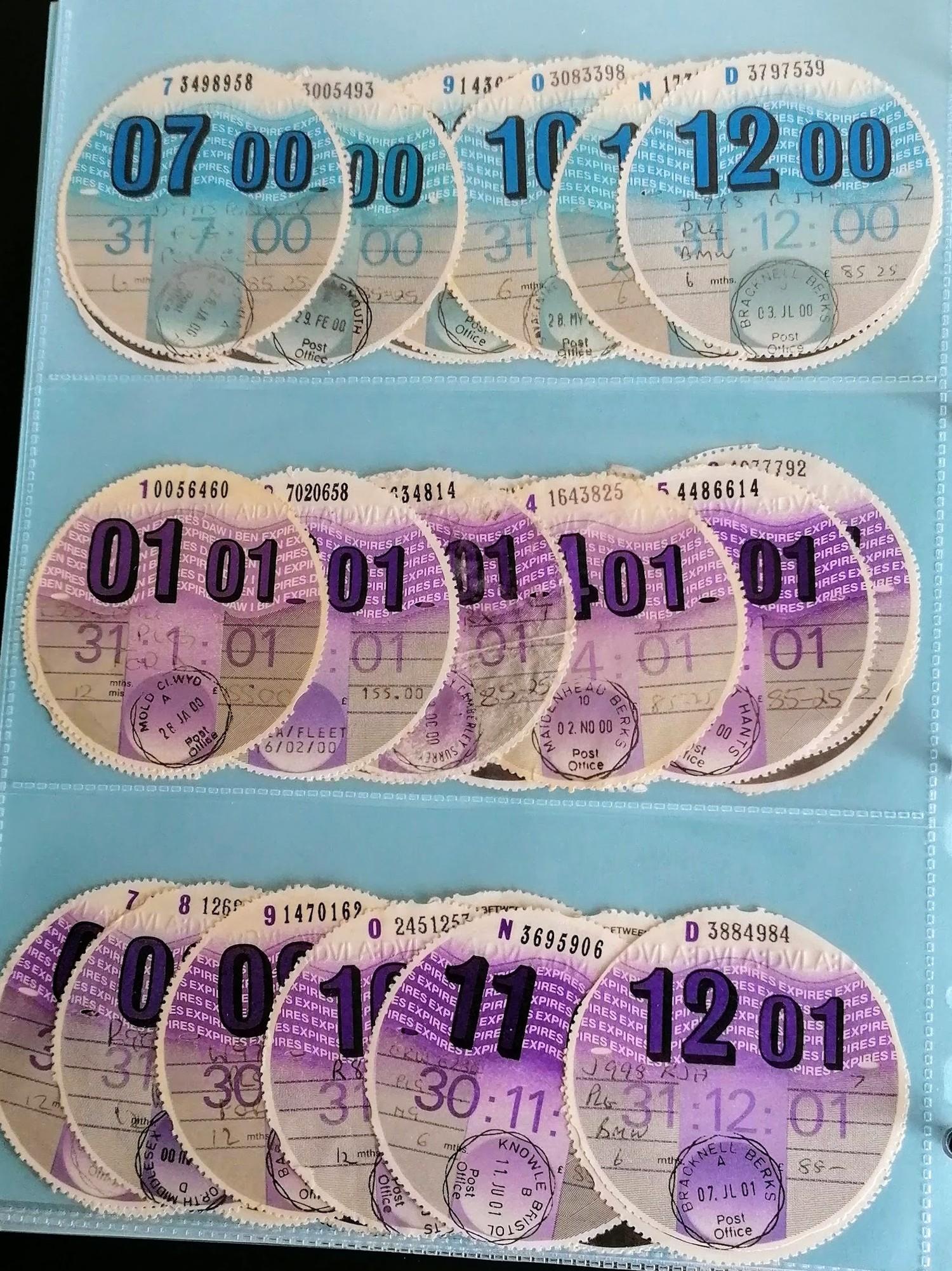 A unique and complete collection of over 5,023 original British vehicle Tax Discs from 1921 to 2015 - Image 18 of 33