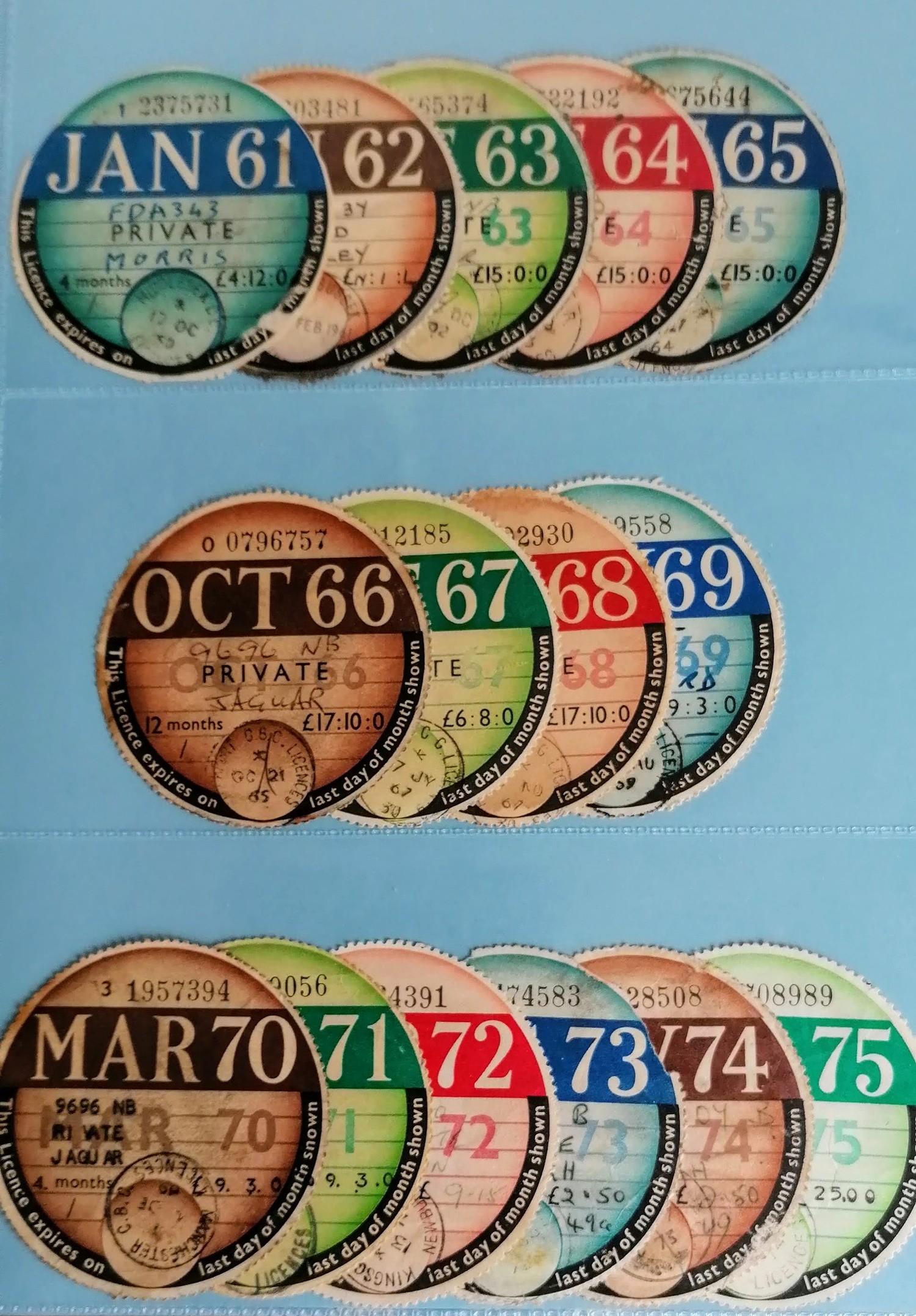 A unique and complete collection of over 5,023 original British vehicle Tax Discs from 1921 to 2015 - Image 9 of 33