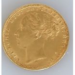 A Victorian gold full sovereign, 1876