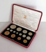 A cased George VI 1937 specimen coin set, in good condition