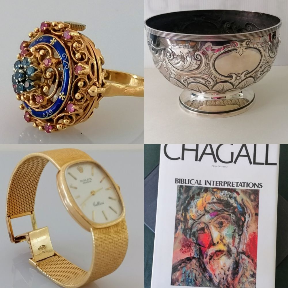 Silver, Jewellery, Watches, Books & Collectibles