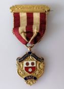 An Edwardian gold medal relating to the Hampshire Marathon Race, 1908, presented to D. K.