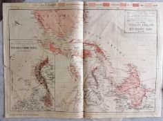 A Map of South Eastern Asia and Northern Australia, Tonquin Annam, published in The Graphic, 1883 by