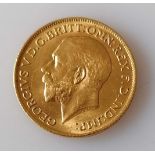 A George V gold full-sovereign, 1911