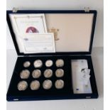 The Royal Mint Elizabeth II Golden Wedding Anniversary 1947-1997 Silver Proof Collection, twenty