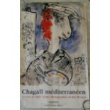 Marc Chagall, 'Chagall Méditerrenéen', poster for exhibition of photographs by Bill Wyman, printed