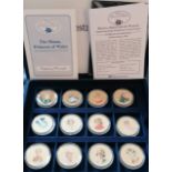 A cased Westminster Diana Photographic 12-Coin Collection with CoA; a part-set of The Legendary