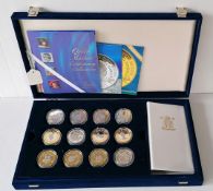 The Royal Mint Queen Elizabeth, The Queen Mother Centenary Collection, twelve (of twenty four)