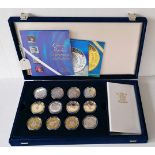 The Royal Mint Queen Elizabeth, The Queen Mother Centenary Collection, twelve (of twenty four)