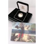 A Royal Mint gold proof full-sovereign, 2007 no. 2506, cased with original packaging